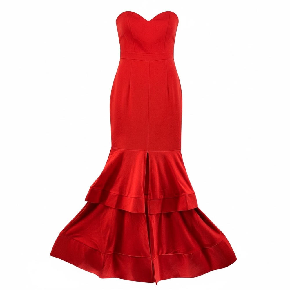Forever 21 Contemporary Vibrant Red Formal Women’s Dress #forever21